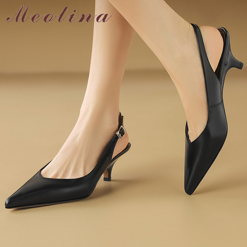 Women'S Shoes Size 40 In Us - Meotina, zapatos de tacón de cuero