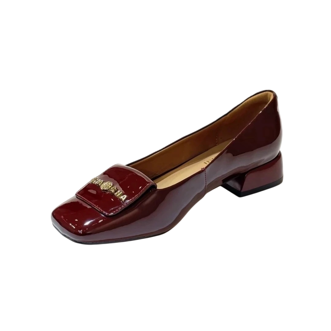 Women'S Shoes For Work - Zapatos de tacón cuadrado retro para