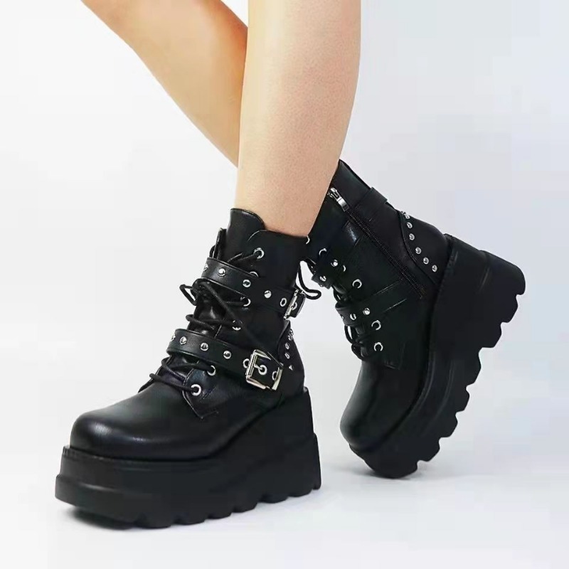 Women'S Shoes Size 40 In Us - Nuevos botines de cuero Pu para