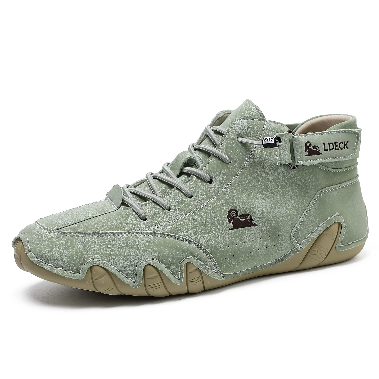 Suede Ankle Boot - Zapatos de cuero genuino para hombre,