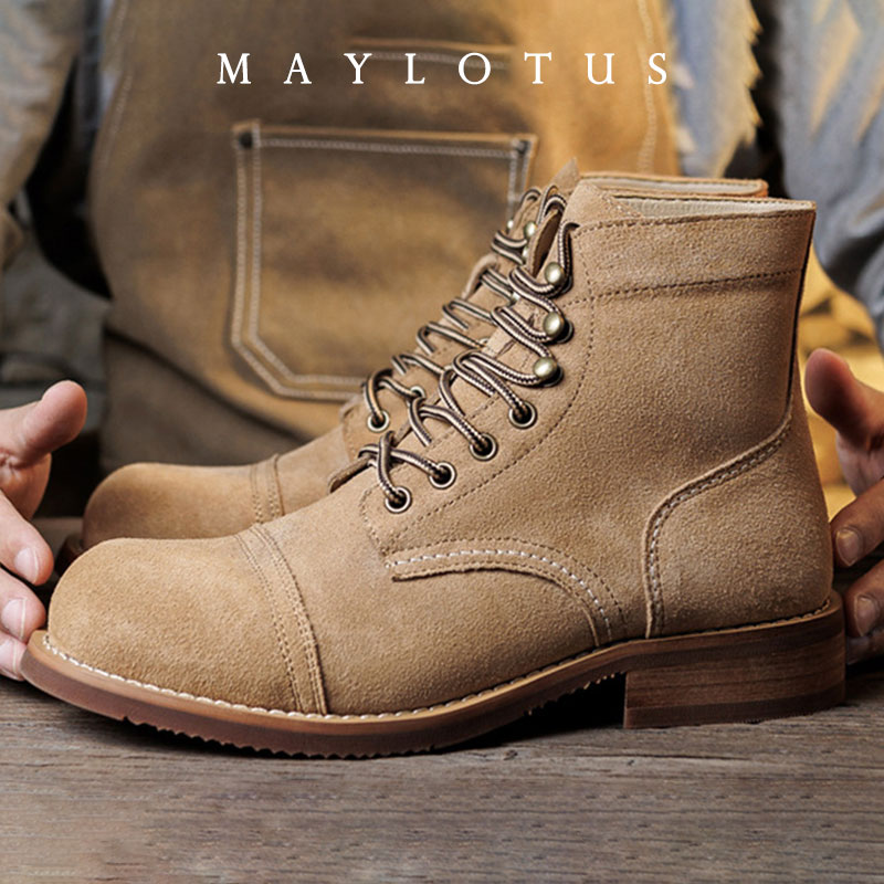 Suede Ankle Boot - Botas de gamuza con suela Goodyear