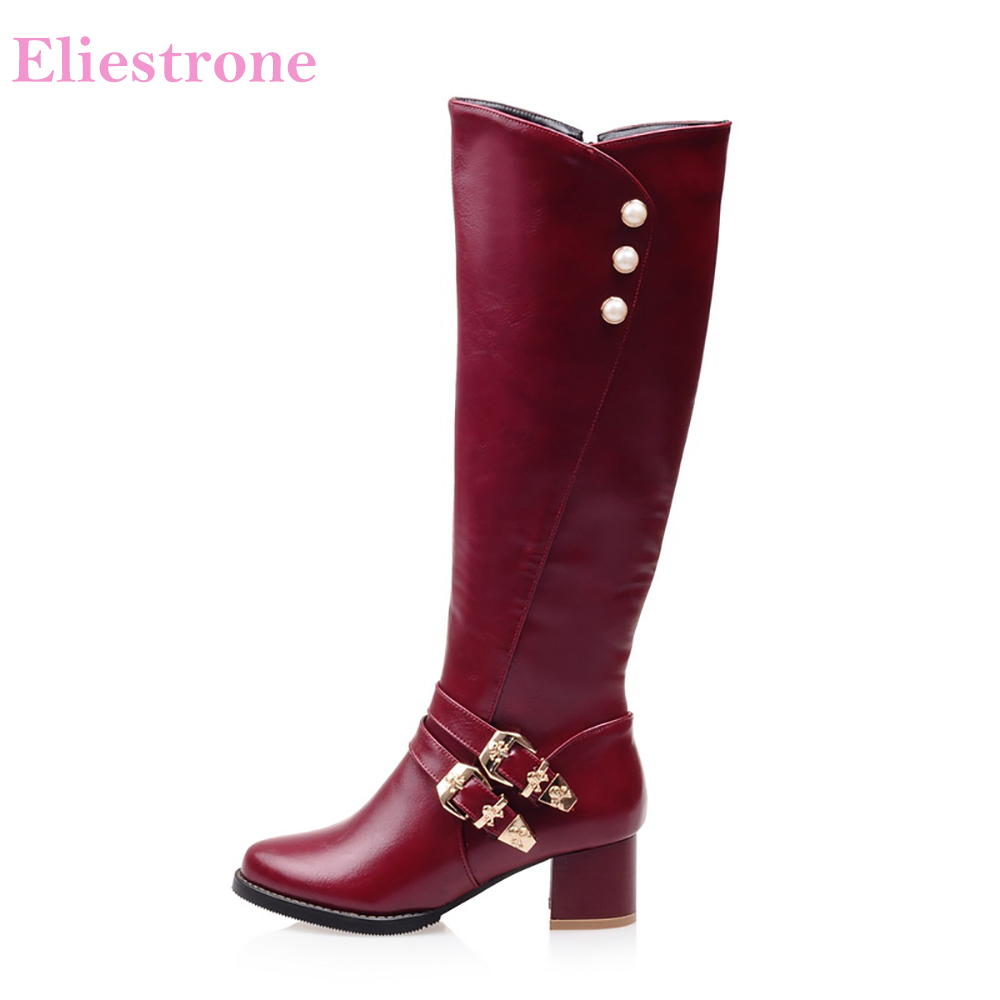 Women'S Shoes Big Feet - Botas de motocicleta hasta la rodilla