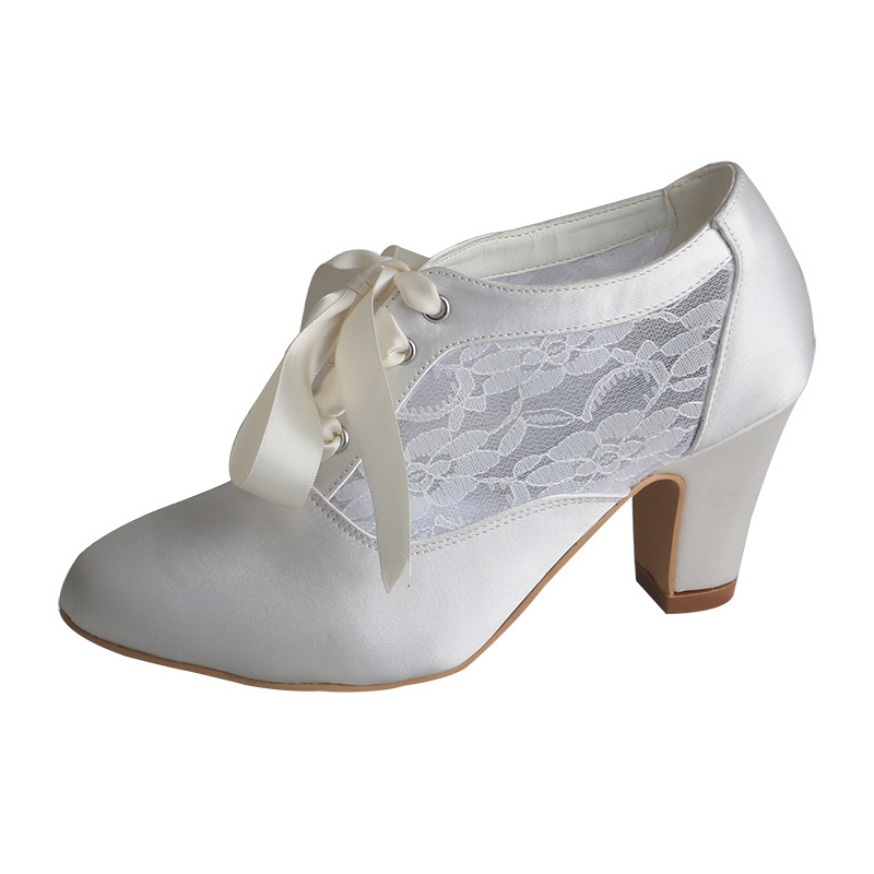 Zapatos de novia con tacones d - Ribbon Tie Heel reseña y precio