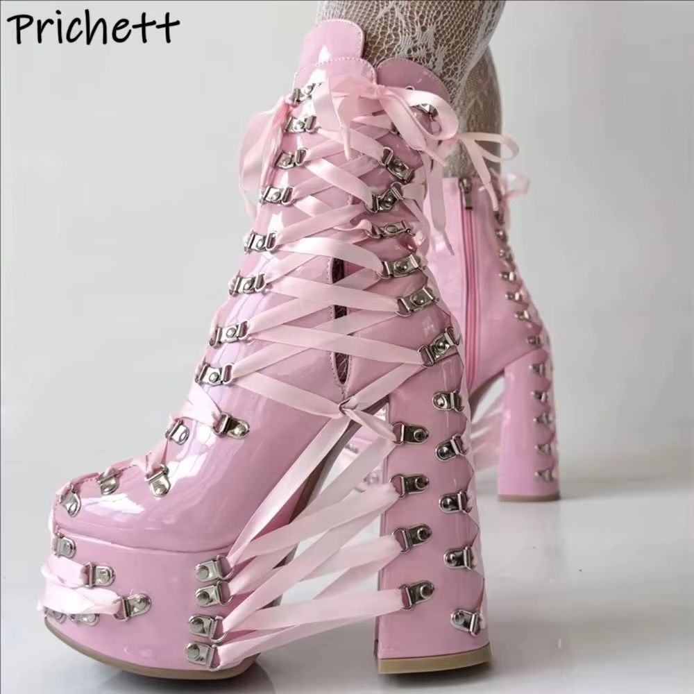 Botines con lazo cruzado para  - Ribbon Tie Heel reseña y precio
