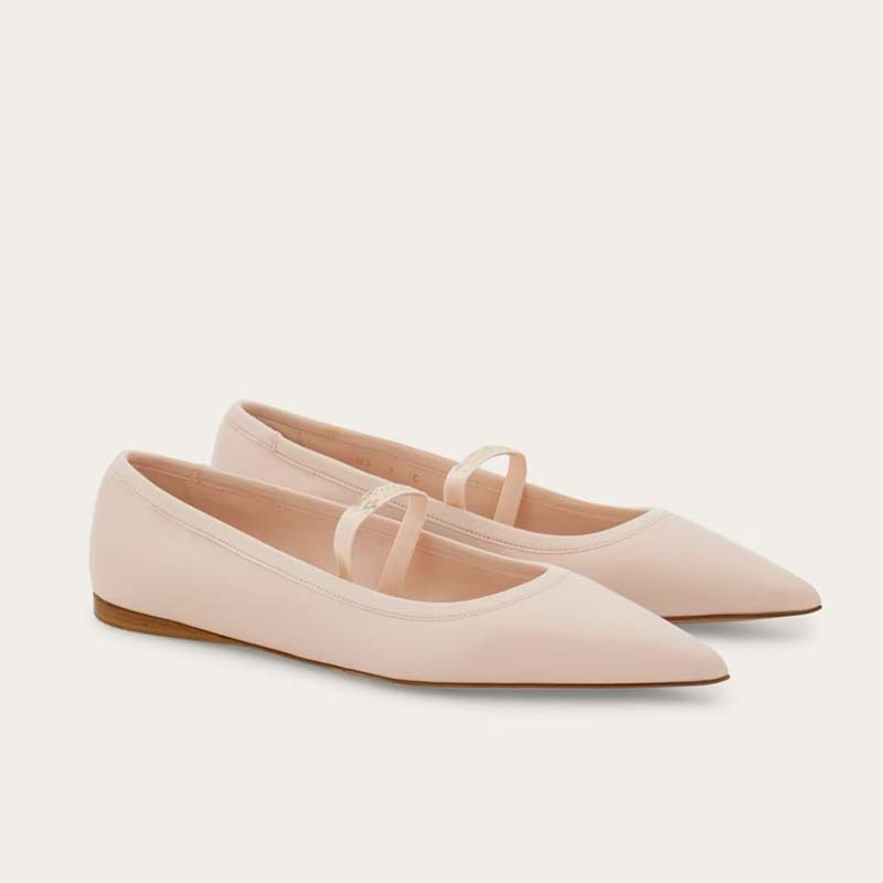 Zapatos planos de Ballet para  - Ribbon Tie Heel reseña y precio