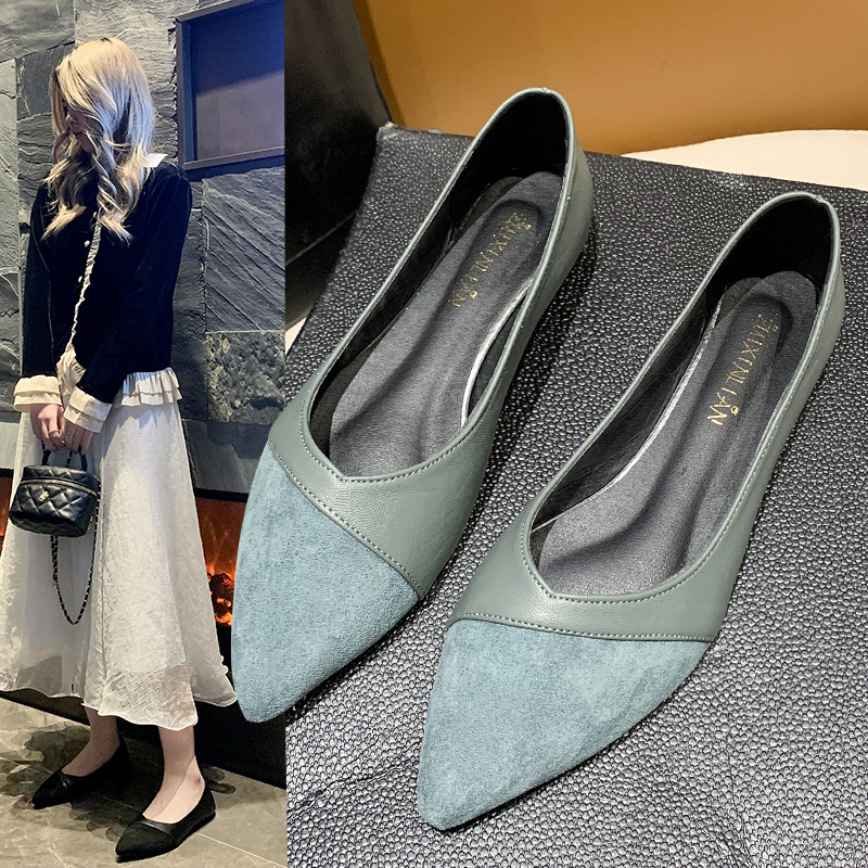Zapatos planos de cuero negro  - Women'S Shoes For Work reseña y precio
