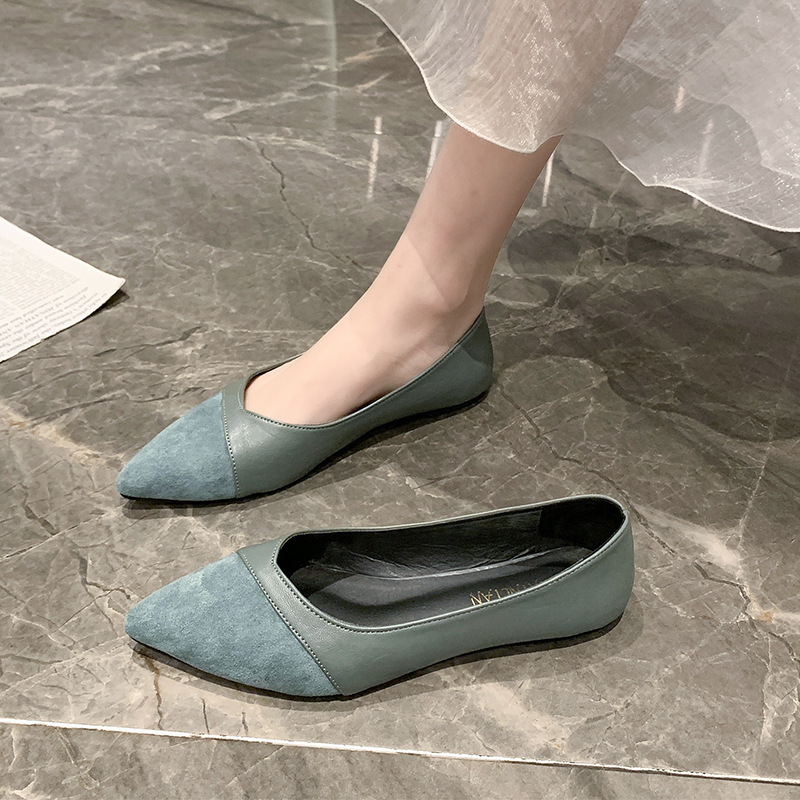 Zapatos planos de cuero negro  - Women'S Shoes For Work reseña y precio