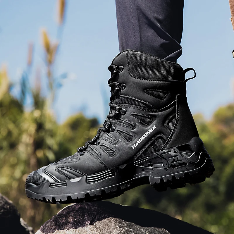 Botas tácticas de senderismo a - Suede Ankle Boot reseña y precio