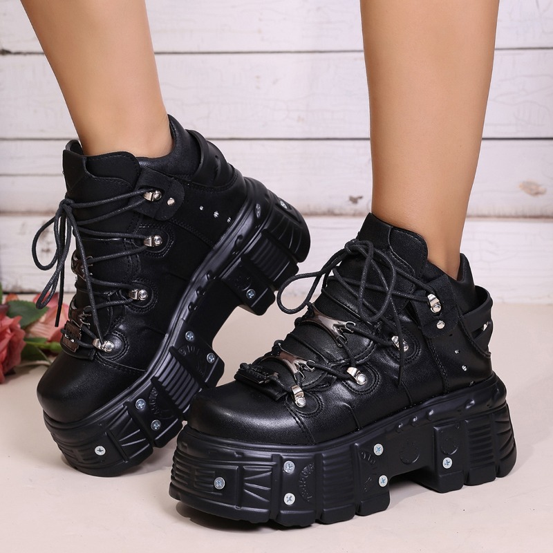 Zapatos de Mujer Estilo Punk c - Suede Ankle Boot reseña y precio