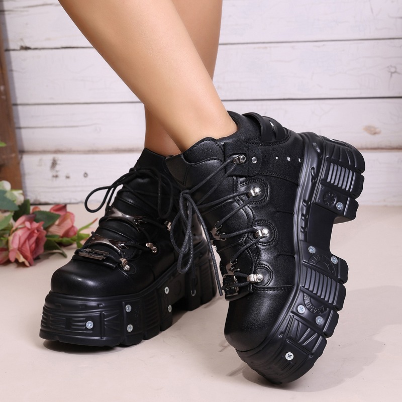Zapatos de Mujer Estilo Punk c - Suede Ankle Boot reseña y precio