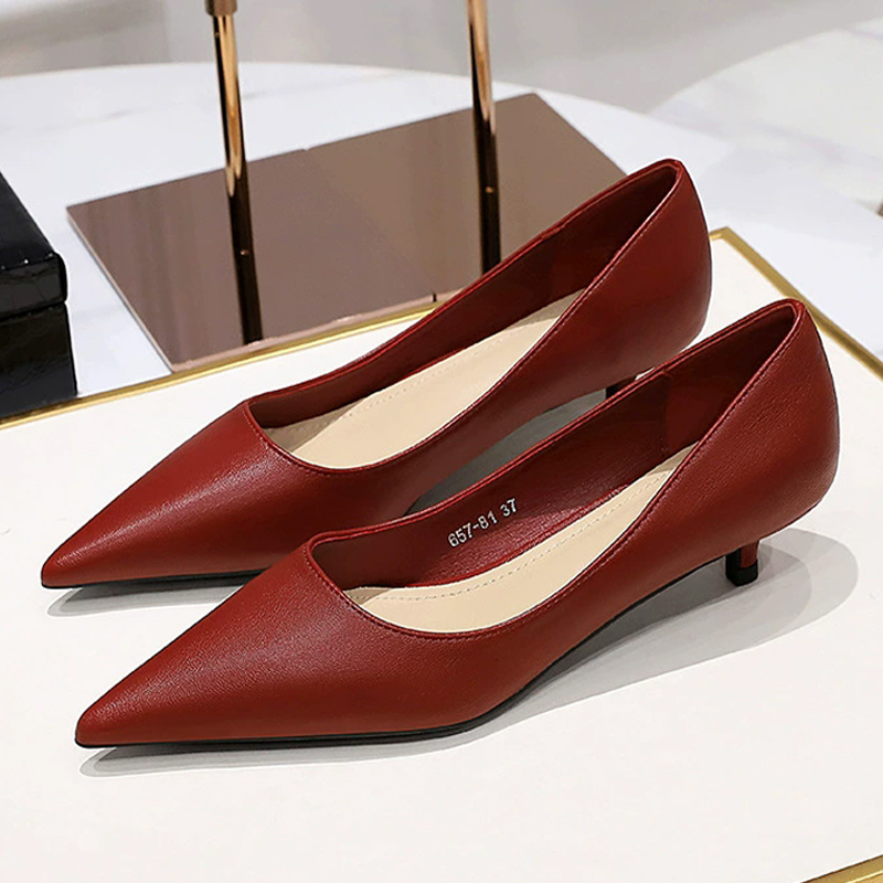 Zapatos de tacón medio con pun - Women'S Shoes Big Feet reseña y precio