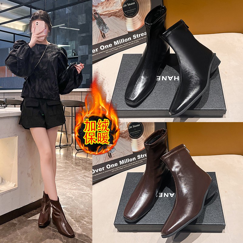 Nuevos botines modernos con pu - Women'S Shoes Size 40 In Us reseña y precio