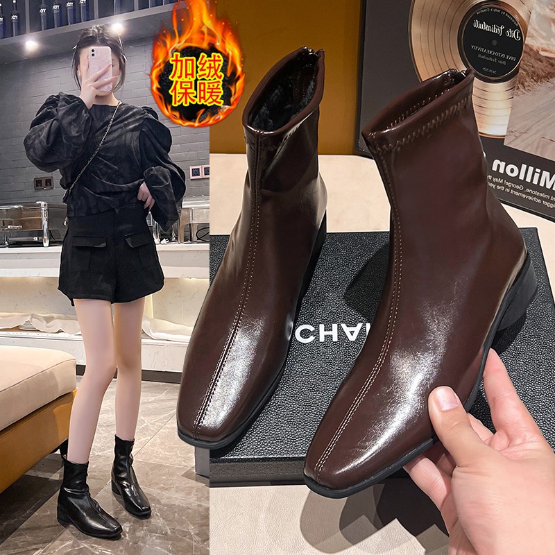Nuevos botines modernos con pu - Women'S Shoes Size 40 In Us reseña y precio