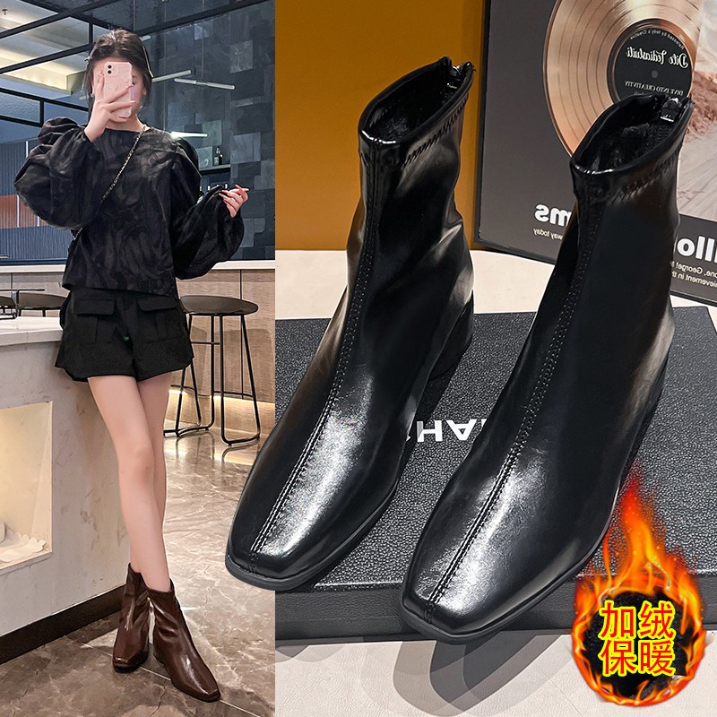 Nuevos botines modernos con pu - Women'S Shoes Size 40 In Us reseña y precio