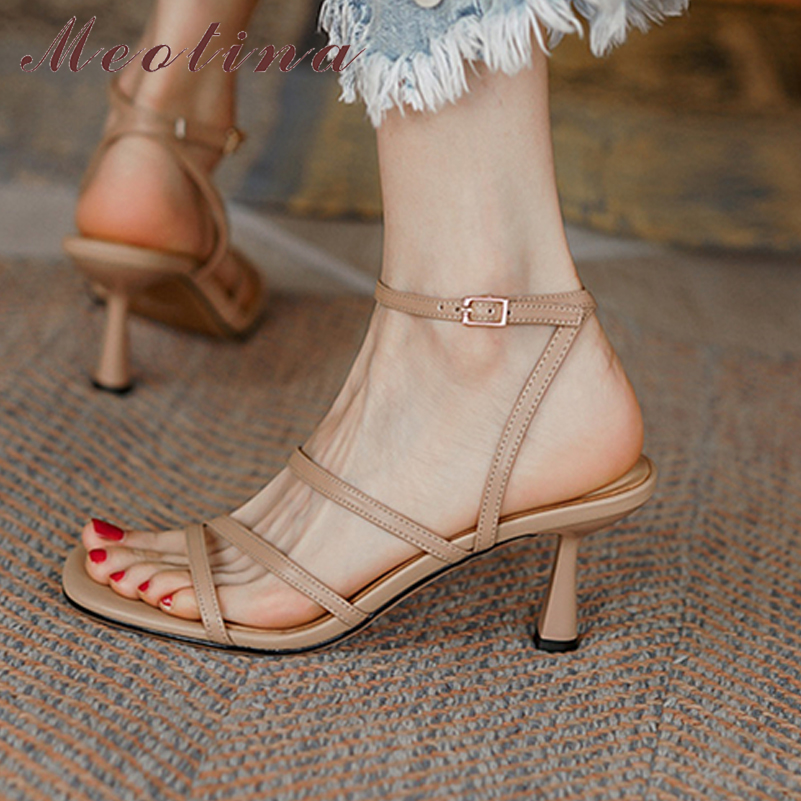 Meotina-Sandalias cuadradas co - Women'S Shoes Size 40 In Us reseña y precio